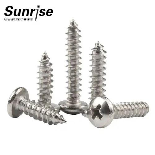304 Stainless Steel Cross Pan Round Head Self tapping Screw 5