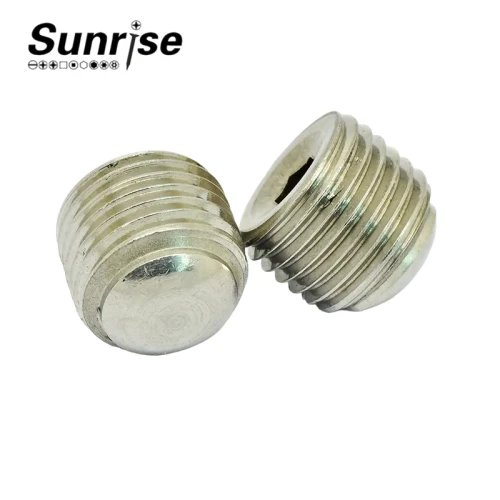 Customized Positioning Headless Screws 304 Stainless Steel Flat Point Metal Head Hex Socket Set Screws 1