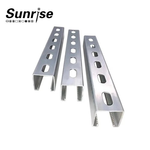Slotted C channel channel galvanized