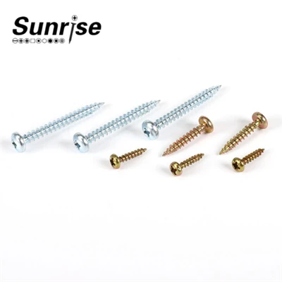 สกรูแผ่นใยไม้อัดหัวกระทะ Torx ยาวและสั้น