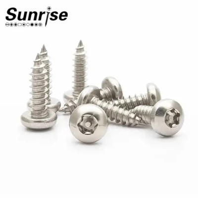 SS304 316 สกรูเกลียวปล่อยหัวแฉก Torx หัวปุ่ม Pan สกรูเกลียวปล่อยตัวงัดแงะ