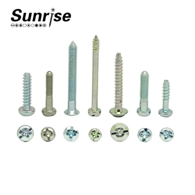 Tornillos Pan Head Phillips Slotted Combo สกรูเกลียวปล่อย