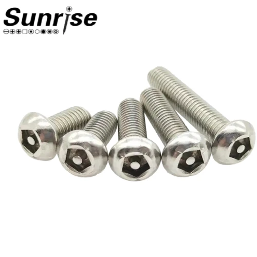 SS304/316 การรักษาความปลอดภัยป้องกันการโจรกรรม Pentagon Penta Drive สกรูหัวปุ่มแพน