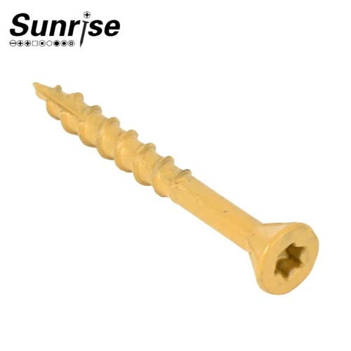 สกรูหัวกลม Torx Drive แบบมีรูยึด 17 จุดสำหรับพื้นกระดานชิปบอร์ด Ruspert Type